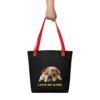 Tote bag English bulldog unique print on 2 sides : Leave me alone !