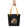 Tote bag English bulldog unique print on 2 sides : Leave me alone !