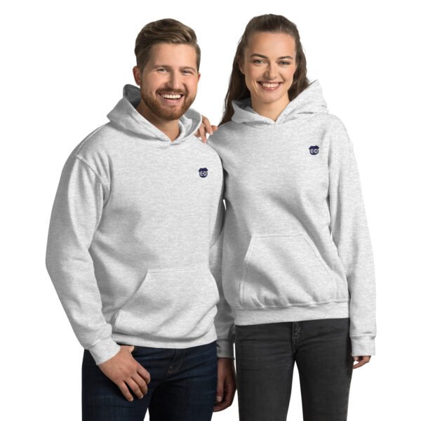 Unisex Hoodie with blue ED logo