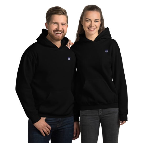 Unisex Hoodie with blue ED logo