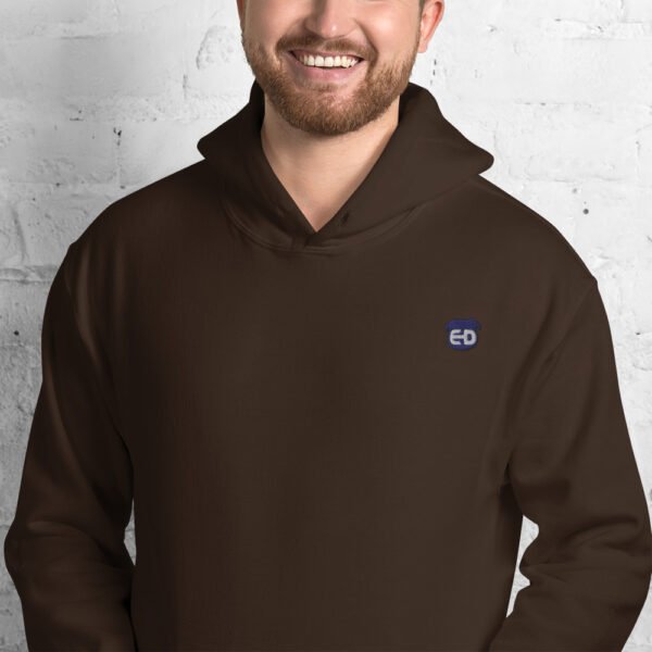 Unisex Hoodie with blue ED logo