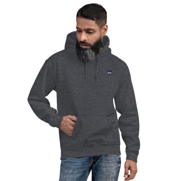 Unisex Hoodie with blue ED logo