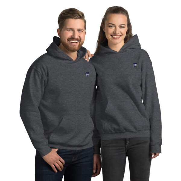 Unisex Hoodie with blue ED logo