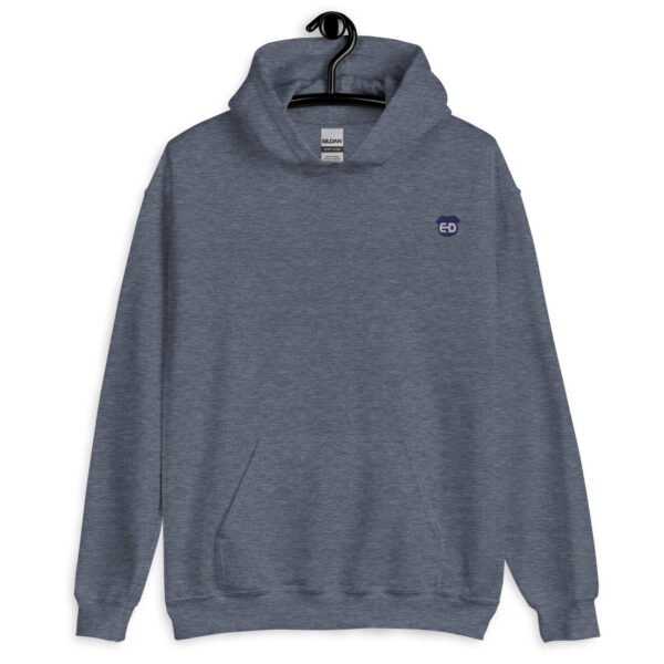 Unisex Hoodie with blue ED logo