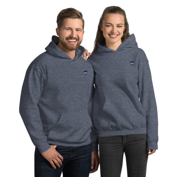 Unisex Hoodie with blue ED logo