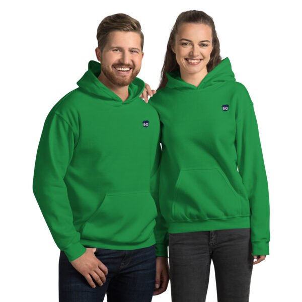 Unisex Hoodie with blue ED logo