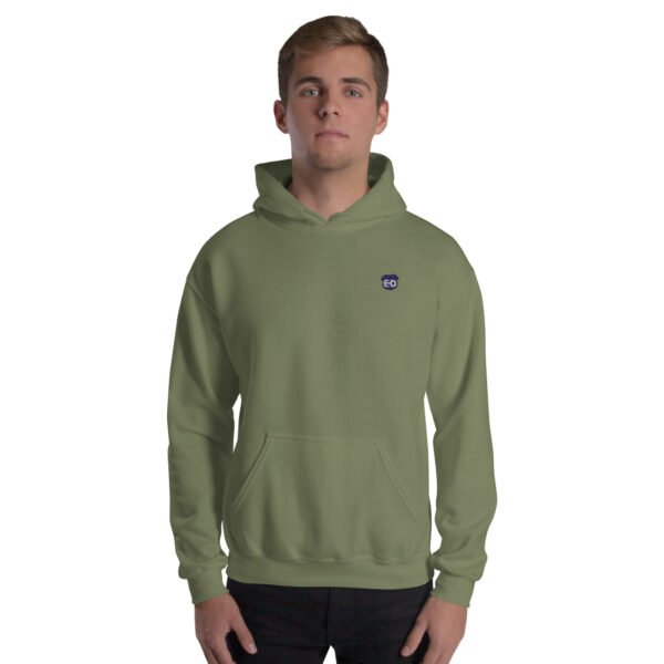 Unisex Hoodie with blue ED logo