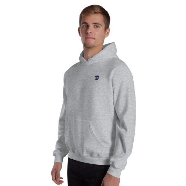 Unisex Hoodie with blue ED logo