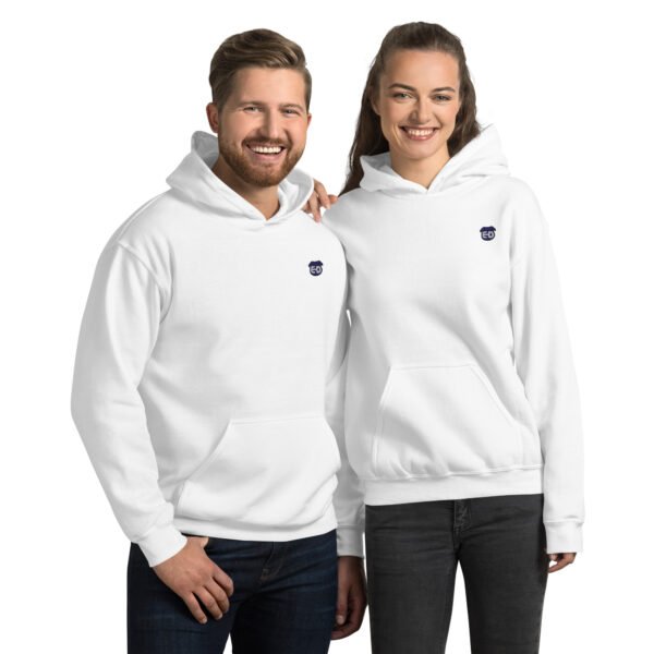 Unisex Hoodie with blue ED logo