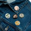 Set of pin buttons collection 1